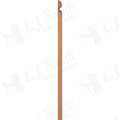 L.J. Smith 3-1/2" Half Short Utility Newel · LJ-4004COL1/2-AL — stair parts selection with LeviArs Design & Remodeling