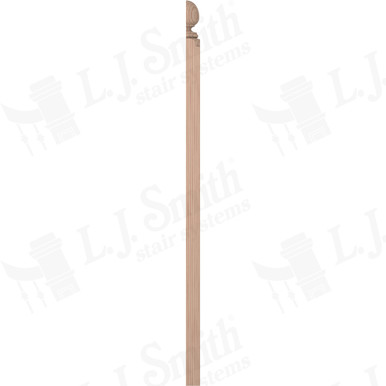 L.J. Smith 3-1/2" Half Short Utility Newel · LJ-4004COL1/2-B — stair parts selection with LeviArs Design & Remodeling