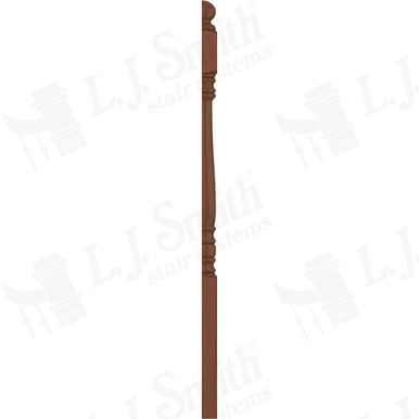 L.J. Smith 3-1/2" Half Short Utility Newel · LJ-4500 1/2-C — stair parts selection with LeviArs Design & Remodeling