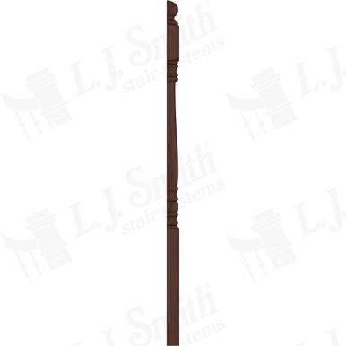 L.J. Smith 3-1/2" Half Short Utility Newel · LJ-4500 1/2-W — stair parts selection with LeviArs Design & Remodeling
