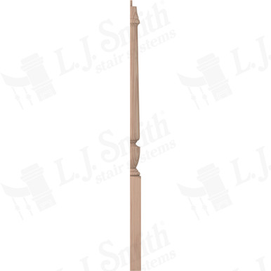 L.J. Smith 3-1/2" Half Short Utility Newel · LJP-3010 1/2-B — stair parts selection with LeviArs Design & Remodeling