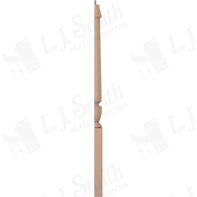 L.J. Smith 3-1/2" Half Short Utility Newel · LJP-30108 1/2-M — stair parts selection with LeviArs Design & Remodeling
