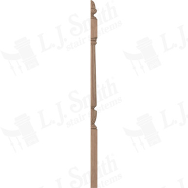 L.J. Smith 3-1/2" Half Short Utility Newel · LJP-3040 1/2-HK — stair parts selection with LeviArs Design & Remodeling