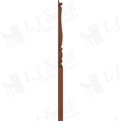 L.J. Smith 3-1/2" Half Short Utility Newel · LJP-3310 1/2-C — stair parts selection with LeviArs Design & Remodeling