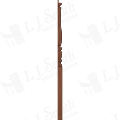 L.J. Smith 3-1/2" Half Short Utility Newel · LJP-3310 1/2-HC — stair parts selection with LeviArs Design & Remodeling