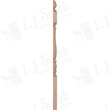 L.J. Smith 3-1/2" Half Short Utility Newel · LJP-3340 1/2-B — stair parts selection with LeviArs Design & Remodeling