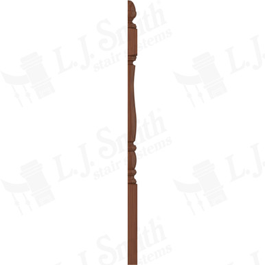 L.J. Smith 3-1/2" Half Short Utility Newel · LJP-3340 1/2-C — stair parts selection with LeviArs Design & Remodeling