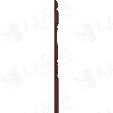 L.J. Smith 3-1/2" Half Short Utility Newel · LJP-3340 1/2-MH — stair parts selection with LeviArs Design & Remodeling