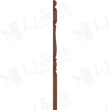 L.J. Smith 3-1/2" Half Short Utility Newel · LJP-3340BT 1/2-C — stair parts selection with LeviArs Design & Remodeling