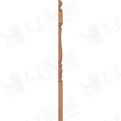 L.J. Smith 3-1/2" Half Short Utility Newel · LJP-3340BT 1/2-O — stair parts selection with LeviArs Design & Remodeling