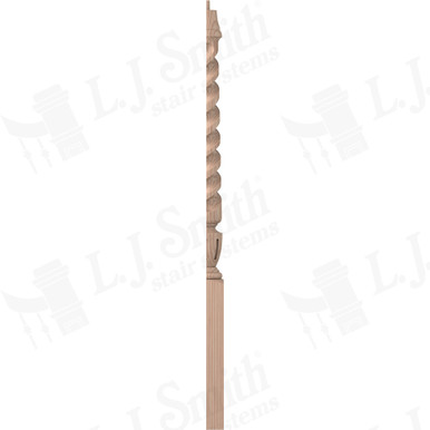 L.J. Smith 3-1/2" Half Short Utility Newel · LJT-3010 1/2-B — stair parts selection with LeviArs Design & Remodeling