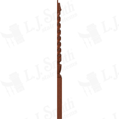 L.J. Smith 3-1/2" Half Short Utility Newel · LJT-3010 1/2-BRZC — stair parts selection with LeviArs Design & Remodeling