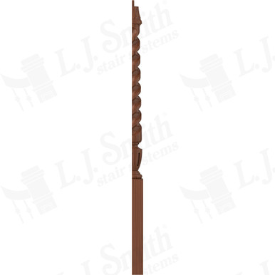 L.J. Smith 3-1/2" Half Short Utility Newel · LJT-3010 1/2-C — stair parts selection with LeviArs Design & Remodeling