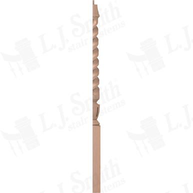 L.J. Smith 3-1/2" Half Short Utility Newel · LJT-3010 1/2-HM — stair parts selection with LeviArs Design & Remodeling