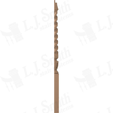 L.J. Smith 3-1/2" Half Short Utility Newel · LJT-3010 1/2-P — stair parts selection with LeviArs Design & Remodeling