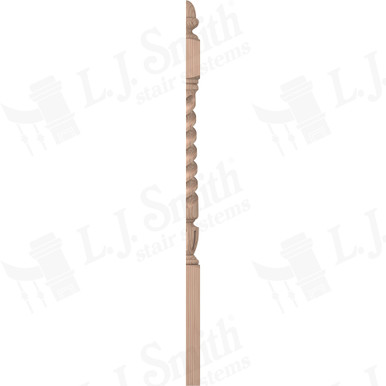 L.J. Smith 3-1/2" Half Short Utility Newel · LJT-3040 1/2-B — stair parts selection with LeviArs Design & Remodeling