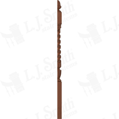 L.J. Smith 3-1/2" Half Short Utility Newel · LJT-3040 1/2-C — stair parts selection with LeviArs Design & Remodeling