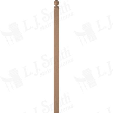 L.J. Smith 3-1/2" Intermediate Landing Newel · LJ-4006-COL-P — stair parts selection with LeviArs Design & Remodeling