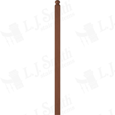 L.J. Smith 3-1/2" Intermediate Landing Newel · LJ-4006RT-C — stair parts selection with LeviArs Design & Remodeling