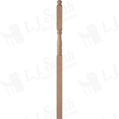 L.J. Smith 3-1/2" Intermediate Landing Newel · LJ-4505-HK — stair parts selection with LeviArs Design & Remodeling