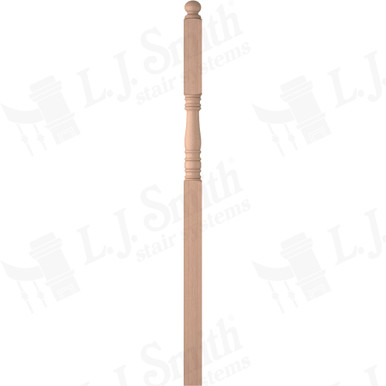 L.J. Smith 3-1/2" Intermediate Landing Newel · LJ-4505-HM — stair parts selection with LeviArs Design & Remodeling