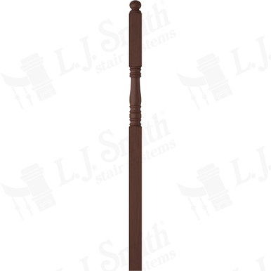 L.J. Smith 3-1/2" Intermediate Landing Newel · LJ-4505-W — stair parts selection with LeviArs Design & Remodeling