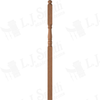 L.J. Smith 3-1/2" Intermediate Landing Newel · LJ-4505-WO — stair parts selection with LeviArs Design & Remodeling