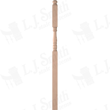 L.J. Smith 3-1/2" Intermediate Landing Newel · LJ-45058-B — stair parts selection with LeviArs Design & Remodeling
