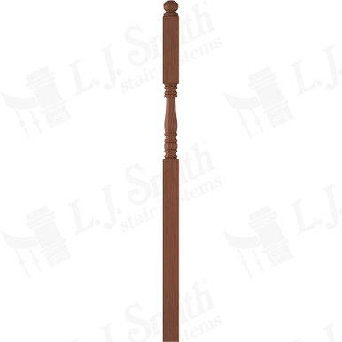 L.J. Smith 3-1/2" Intermediate Landing Newel · LJ-45058-C — stair parts selection with LeviArs Design & Remodeling