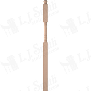 L.J. Smith 3-1/2" Intermediate Landing Newel · LJ-45058-M — stair parts selection with LeviArs Design & Remodeling