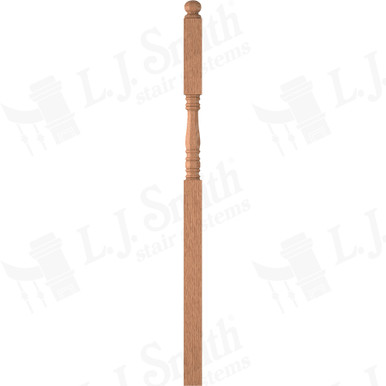 L.J. Smith 3-1/2" Intermediate Landing Newel · LJ-45058-O — stair parts selection with LeviArs Design & Remodeling