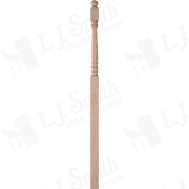 L.J. Smith 3-1/2" Intermediate Landing Newel · LJ-45588-B — stair parts selection with LeviArs Design & Remodeling