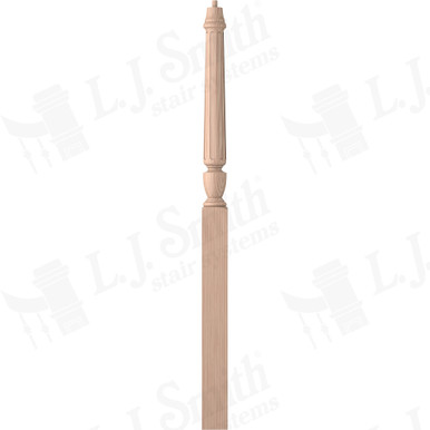 L.J. Smith 3-1/2" Intermediate Landing Newel · LJF-3015-B — stair parts selection with LeviArs Design & Remodeling