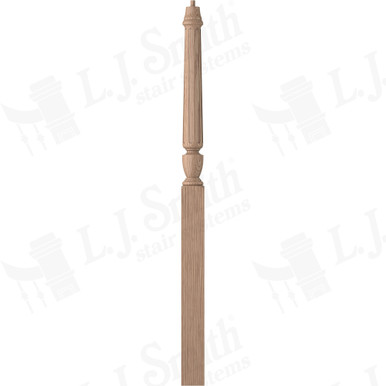 L.J. Smith 3-1/2" Intermediate Landing Newel · LJF-3015-HK — stair parts selection with LeviArs Design & Remodeling