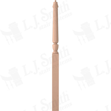 L.J. Smith 3-1/2" Intermediate Landing Newel · LJF-3015-HM — stair parts selection with LeviArs Design & Remodeling