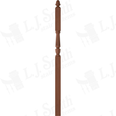 L.J. Smith 3-1/2" Intermediate Landing Newel · LJF-3046-C — stair parts selection with LeviArs Design & Remodeling