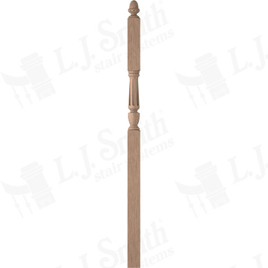 L.J. Smith 3-1/2" Intermediate Landing Newel · LJF-3046-HK — stair parts selection with LeviArs Design & Remodeling