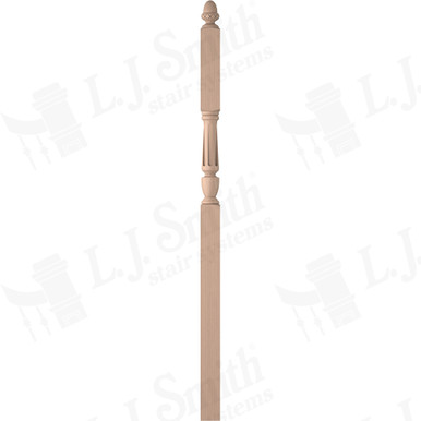 L.J. Smith 3-1/2" Intermediate Landing Newel · LJF-3046-M — stair parts selection with LeviArs Design & Remodeling
