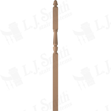 L.J. Smith 3-1/2" Intermediate Landing Newel · LJF-3046-P — stair parts selection with LeviArs Design & Remodeling