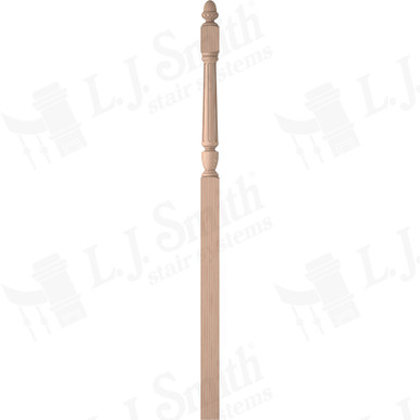 L.J. Smith 3-1/2" Intermediate Landing Newel · LJF-3058-B — stair parts selection with LeviArs Design & Remodeling
