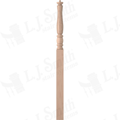 L.J. Smith 3-1/2" Intermediate Landing Newel · LJF-3315-B — stair parts selection with LeviArs Design & Remodeling