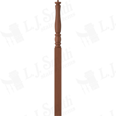L.J. Smith 3-1/2" Intermediate Landing Newel · LJF-3315-C — stair parts selection with LeviArs Design & Remodeling