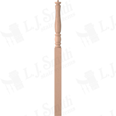 L.J. Smith 3-1/2" Intermediate Landing Newel · LJF-3315-HM — stair parts selection with LeviArs Design & Remodeling