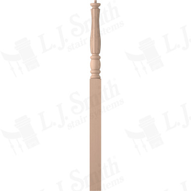 L.J. Smith 3-1/2" Intermediate Landing Newel · LJF-3315-M — stair parts selection with LeviArs Design & Remodeling