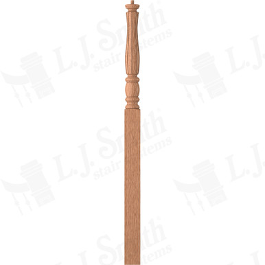 L.J. Smith 3-1/2" Intermediate Landing Newel · LJF-3315-O — stair parts selection with LeviArs Design & Remodeling