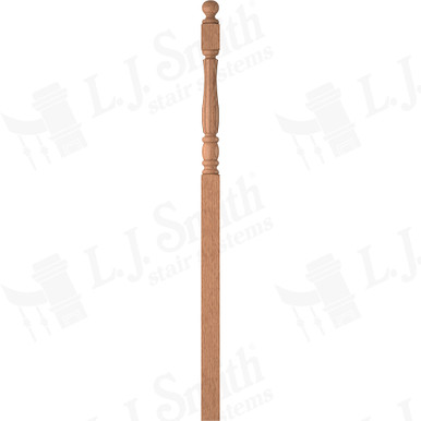 L.J. Smith 3-1/2" Intermediate Landing Newel · LJF-3358BT-O — stair parts selection with LeviArs Design & Remodeling