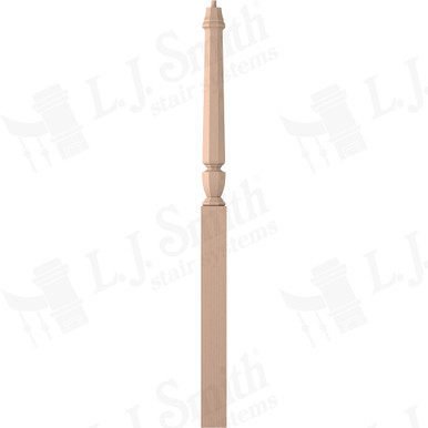 L.J. Smith 3-1/2" Intermediate Landing Newel · LJP-30158-M — stair parts selection with LeviArs Design & Remodeling