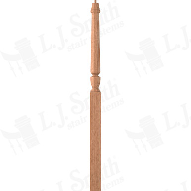 L.J. Smith 3-1/2" Intermediate Landing Newel · LJP-30158-O — stair parts selection with LeviArs Design & Remodeling