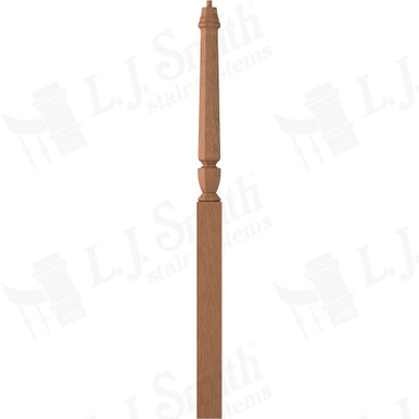 L.J. Smith 3-1/2" Intermediate Landing Newel · LJP-30158-WO — stair parts selection with LeviArs Design & Remodeling
