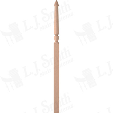 L.J. Smith 3-1/2" Intermediate Landing Newel · LJP-3018-HM — stair parts selection with LeviArs Design & Remodeling